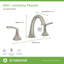 Elm Widespread Two Handle Bathroom Faucet with Push Pop Drain-87890235