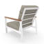 Fauteuil club d'extérieur en métal avec coussin Sunbrella Townsend-116488497
