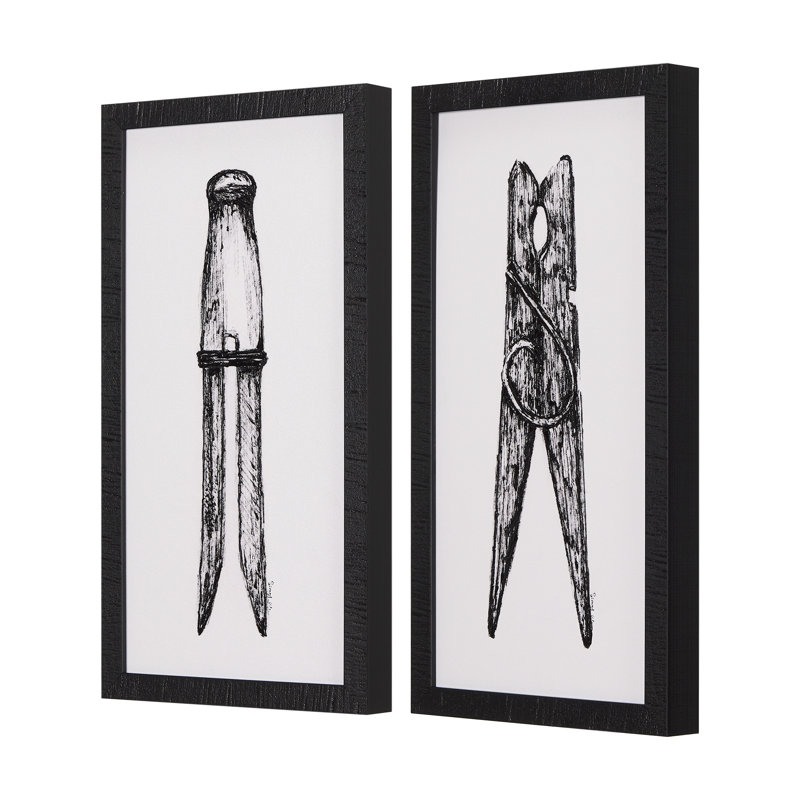 Reproduction d'art texturée encadrée rétro