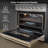 36-Inch Slide-In Gas Range with 6 Burners, Convection Bake, Roast, Broil & Dehydration Modes, Professional-Grade Knob Controls, LP Conversion Kit, Includes 2 Oven Racks, Anti-Tip Bracket, and Baking Pan with Drip Tray
