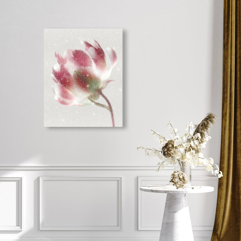 Crimson Core I Print by Oliver Gal, 24"H x 30"W, Gallery Wrapped