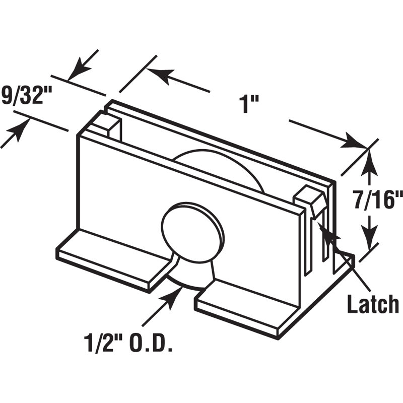 Prime-Line 1/2 in. Steel Sliding Window Roller Assembly, Superlite ...