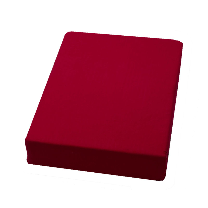 Cotton Blend Fitted Sheet, Ruby, 200 x 200 cm