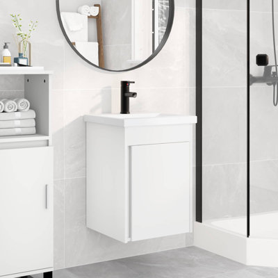 Single Bathroom Vanity with Ceramic Basin