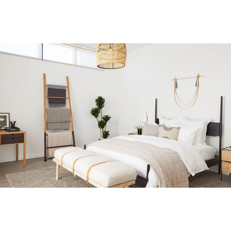 Dansk Solid Wood Bed, King, White Oak