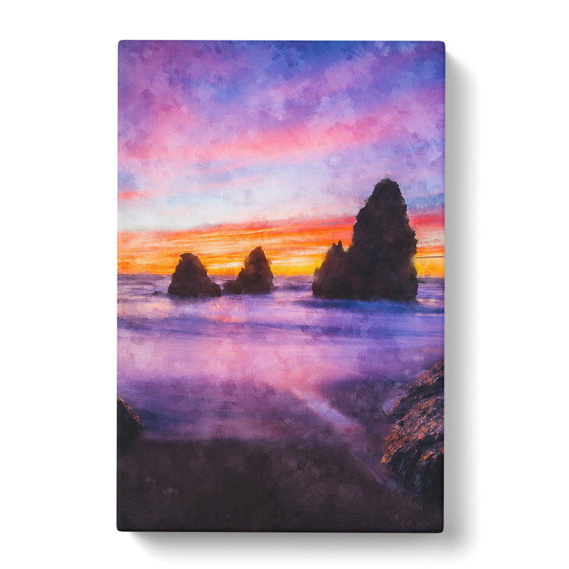 Rodeo Beach - Wrapped Canvas Painting, 91cm H x 60cm W x 3cm D