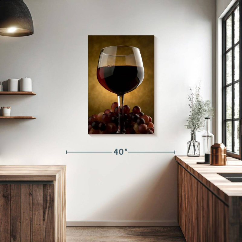 Yarlin - délicieux vin rouge, H 36 po x l 24 po