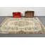 Tapis turc classique classique rétro avec un élégant motif floral beige et bleu pour la décoration intérieure en format 5 x 8 pi