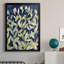 Indigo Blooming Night I, toile encadrée de qualité supérieure - prête à être accrochée-536801044-536801047