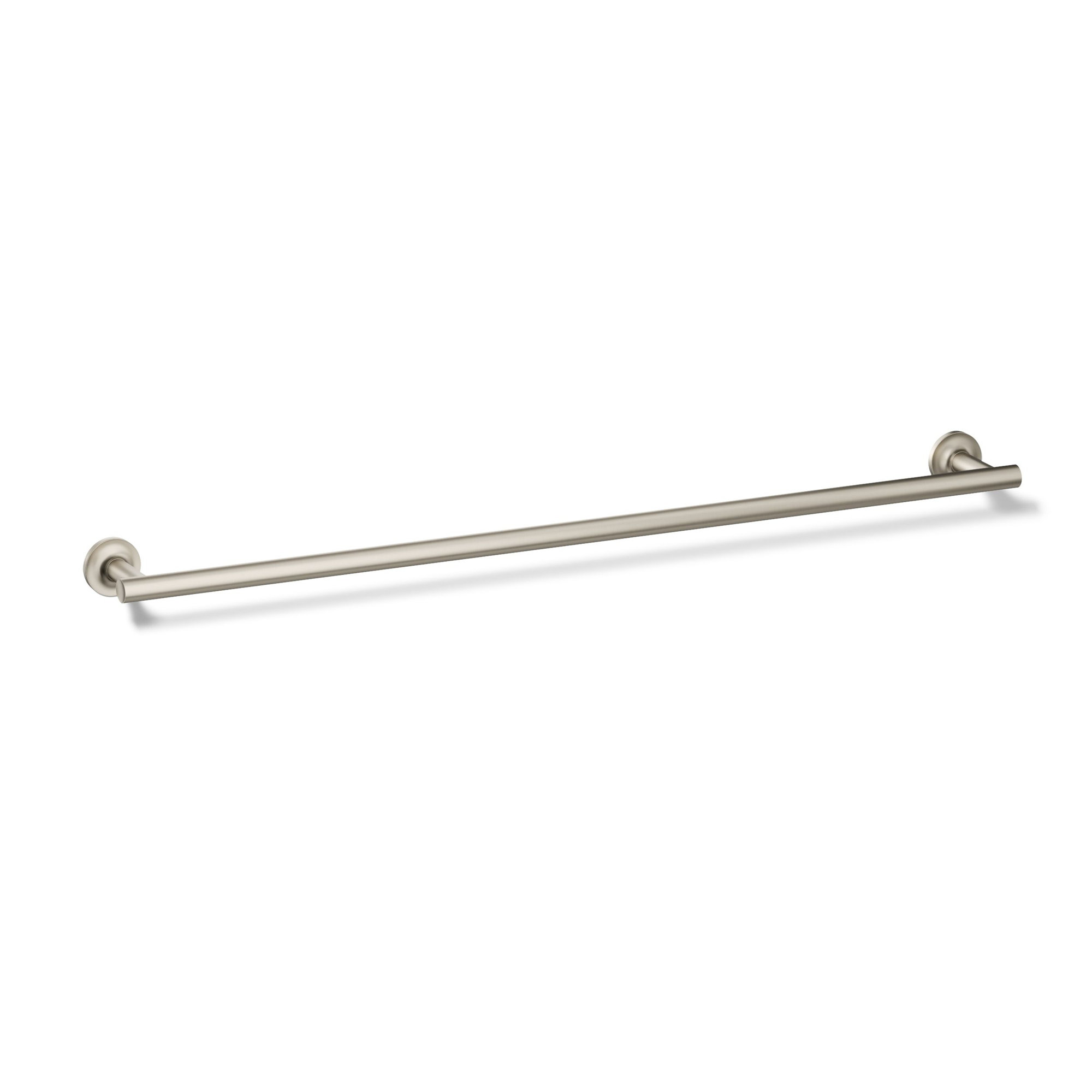 Purist 30" Wall Mounted Towel Bar, Vibrant Brushed Nickel, 1.88" H x 30" L x 3.25" D