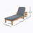 Outdoor Wood Chaise Lounge