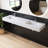 72'' Wall Mounted Bathroom Sink Solid Surface Double Sink With Overflow