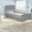 Space-saving Wood Platform Bed With Twin Trundle, Modern Home