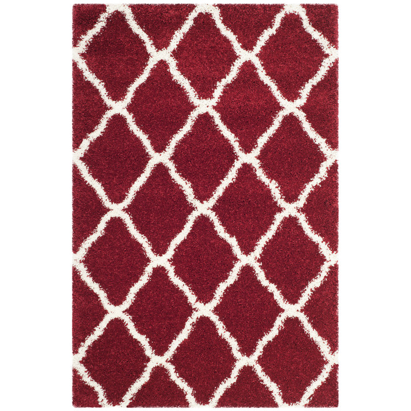 Darrold Hudson Shag Performance Geometric Rug, Rectangle 4' x 6'