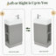 18.6" Bathroom Vanity With Sink, Cabinet With Door, Adjustable Paper Holder, Two-Tier Shelf, Left Or Right Orientation, Grey-1691963340