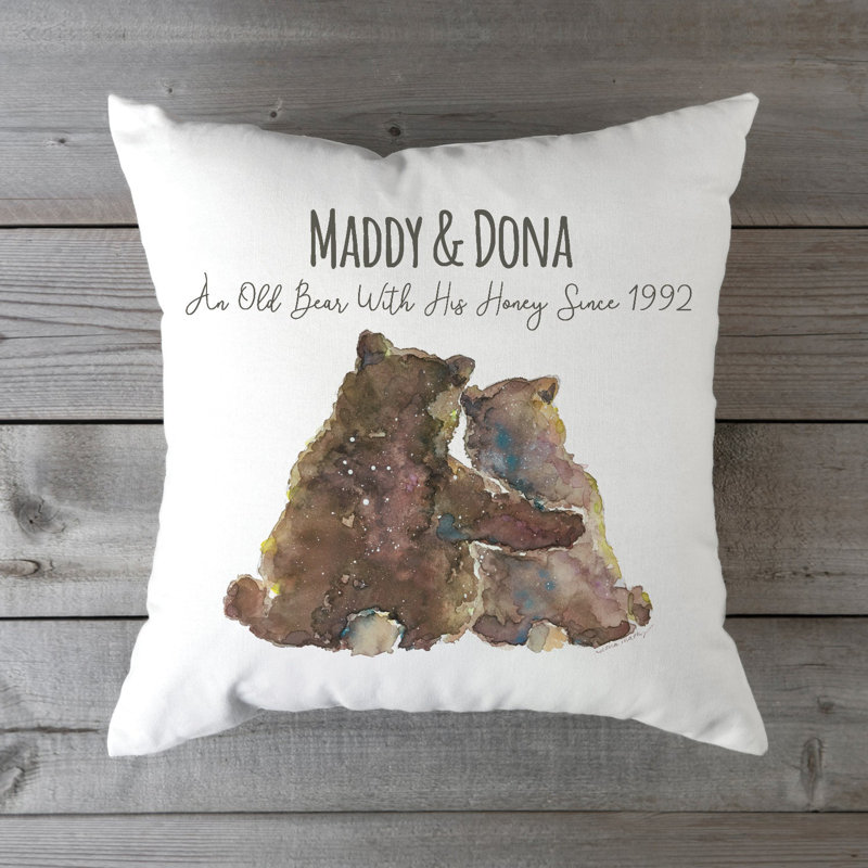 Coussin décoratif personnalisé Couple, Yes