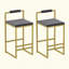 Ensemble de 2 tabourets de bar rembourrés en velours moderne avec repose-pieds et dossier pour la cuisine-1105949562-1105949575