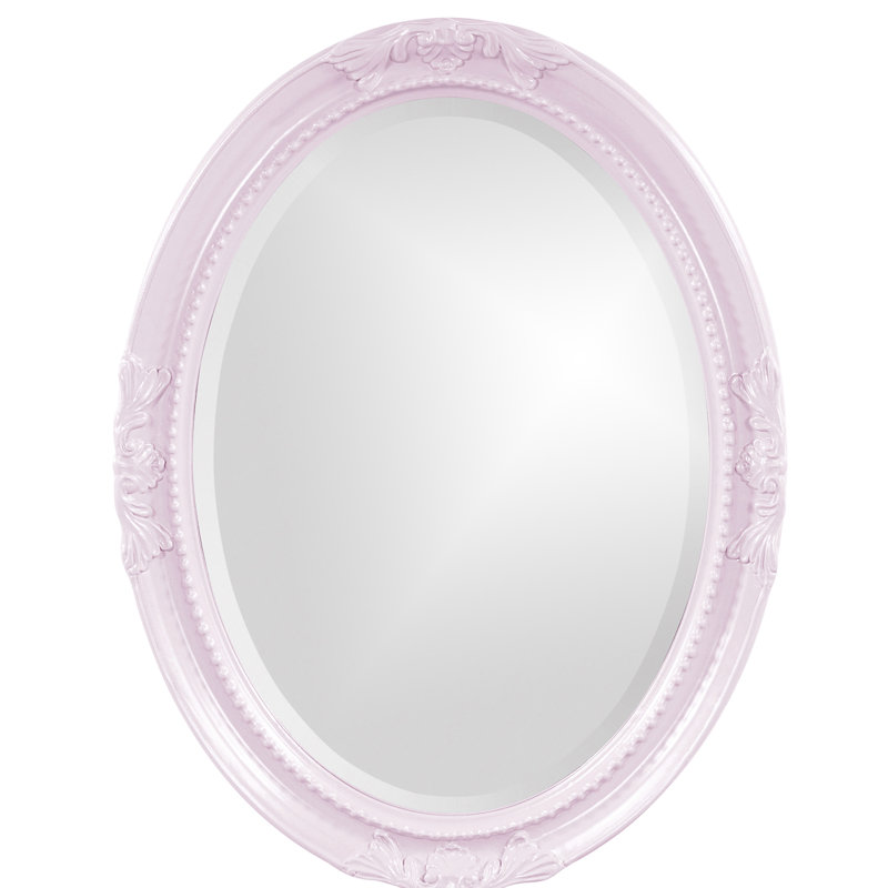Traditional Beveled Wall and Accent Mirror, Lilac