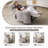 Oversized Swivel Recliner Chair With Massage And Heat,  Light Grey-1349534348