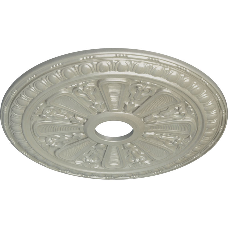Médaillon de plafond Bristol de 23 1/2 po x P 3 7/8 po x P 1 po (convient aux auvents jusqu'à 3 7/8 po), Cuivre Flash