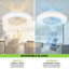 Ventilateur de plafond à profil bas de 22 po avec lumière DEL Télécommande RVB Amaaz Haut-parleur Bluetooth intelligent pour la chambre à coucher et le salon-370698567