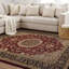 Tapis oriental bourgogne / moutarde / noir Shiflett-33380265