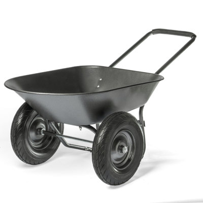 Chariot de jardin à deux roues avec poignée rembourrée Xtremepowerus, 330 lb. Capacité de charge