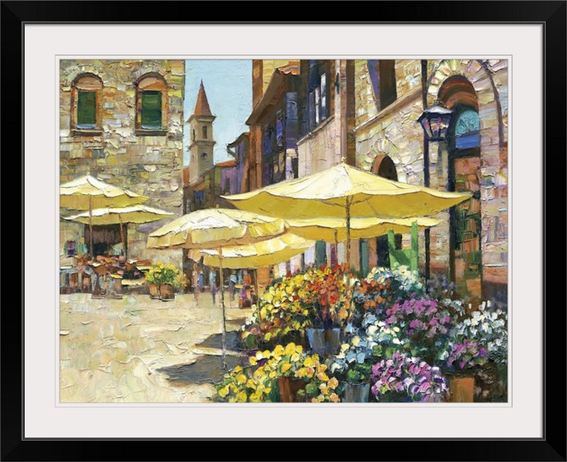 Howard Behrens " Siena Flower Market " by Howard Behrens Winston Porter 
