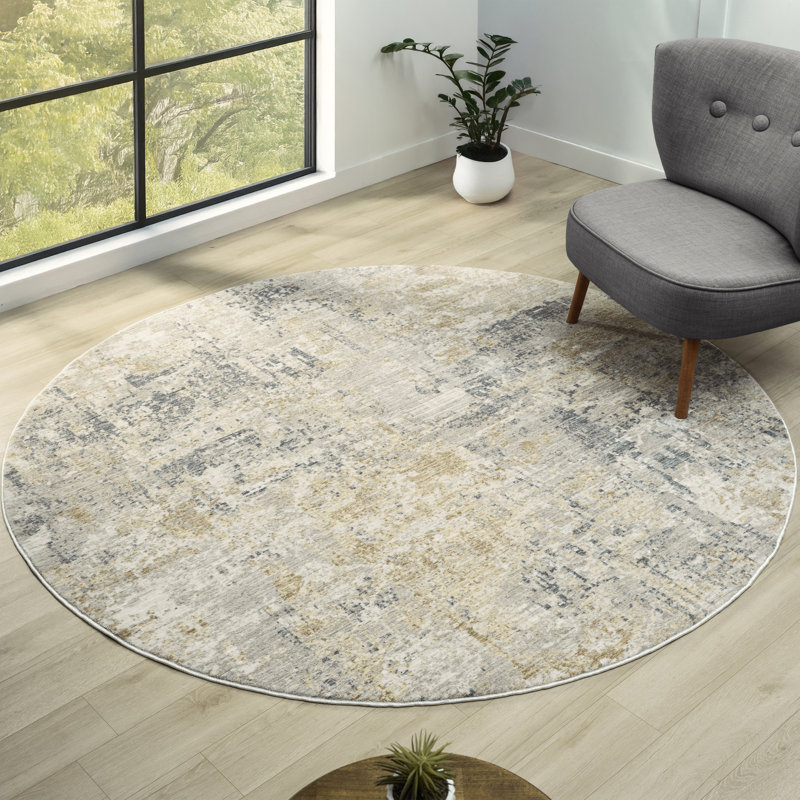 Tapis d'intérieur / crème Lynn, 6 pi 6 po x 6 pi 6 po