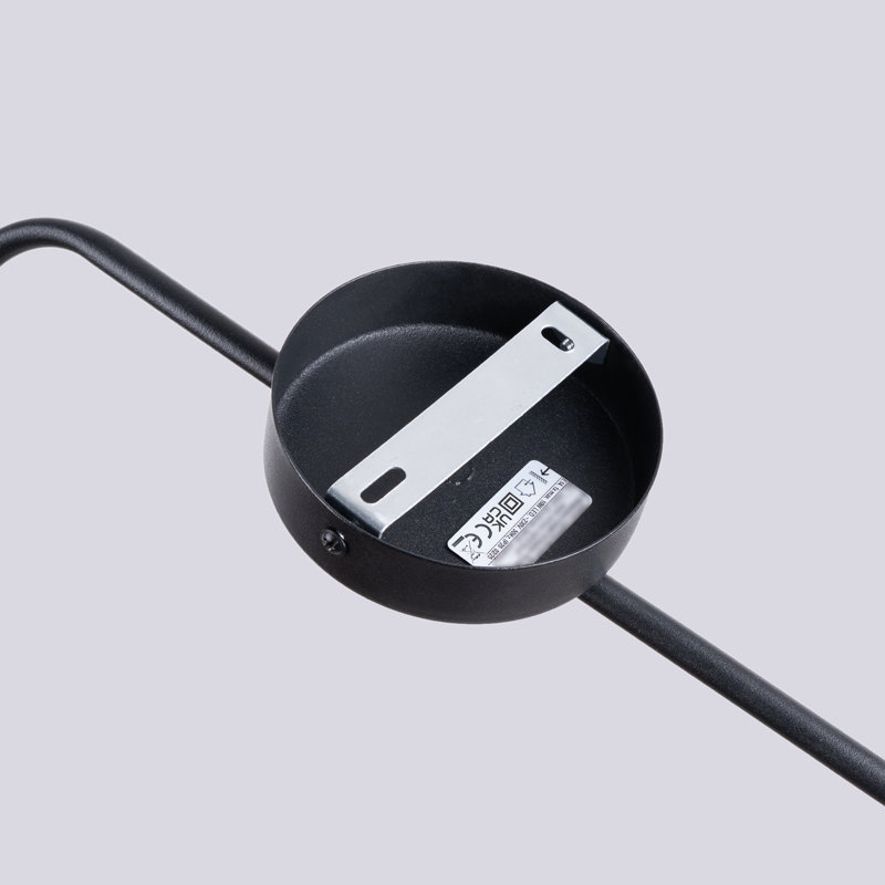 Nox Steel Flush Mounted Sconce, Wall lamp NOX black, Black, 1 Light