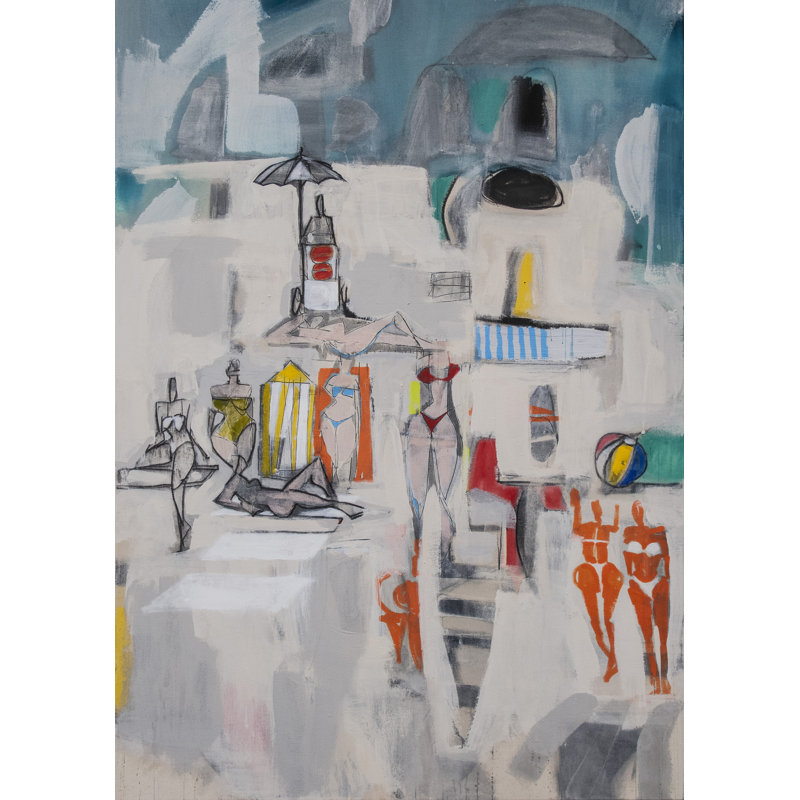 The Playa Print by Carlos Davilla Rinaldi, 21.25" H x 17.25" W x 0.875" D