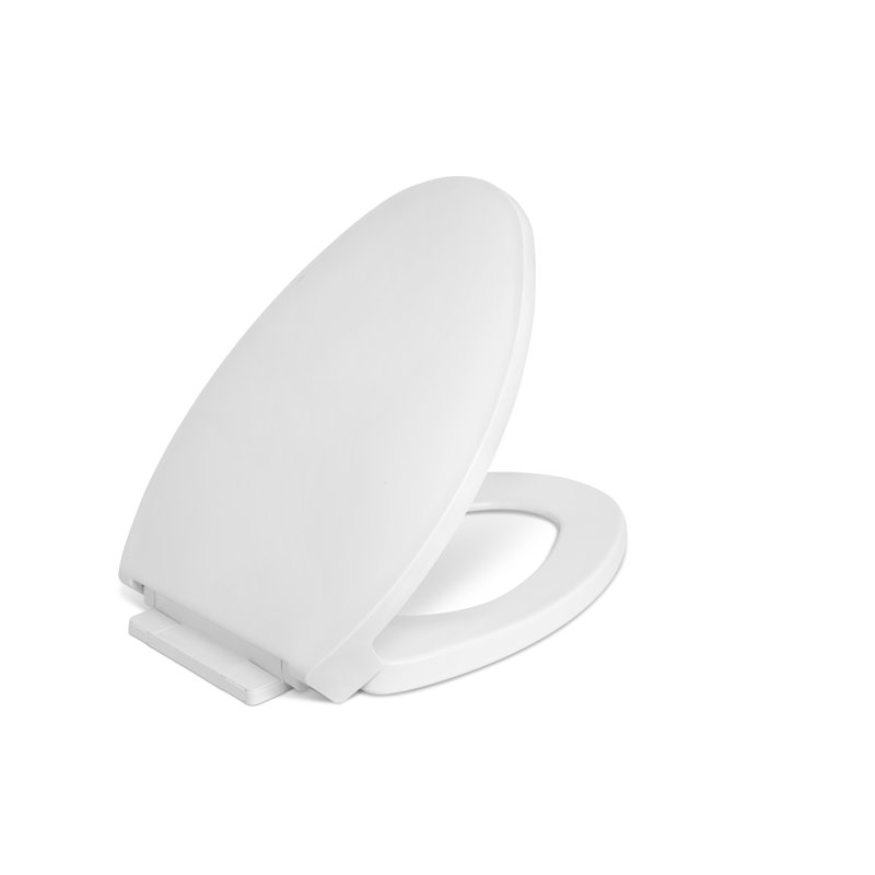 Luxury Elongated Toilet Seat and Lid, White