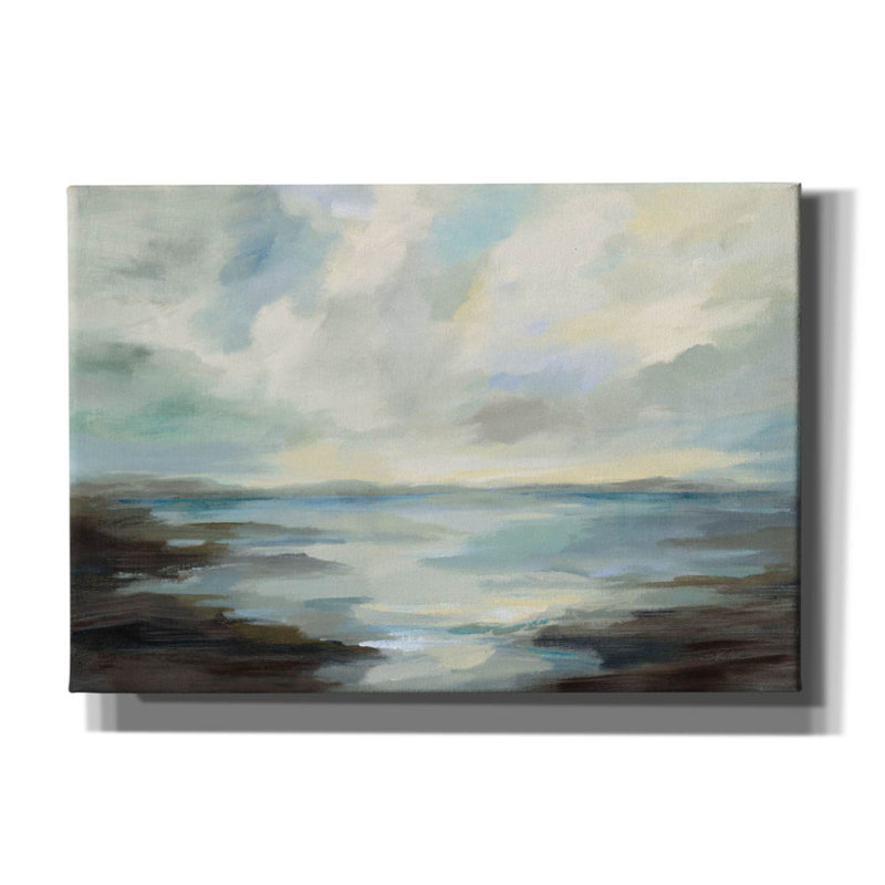«Northern Lagoon» Epic Graffiti par Silvia Vassileva, art mural sur toile, 26 po x 18 po, H 18 po x l 26 po