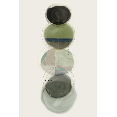 «Stacked Circles I» par Hazel J - impression sur toile tendue