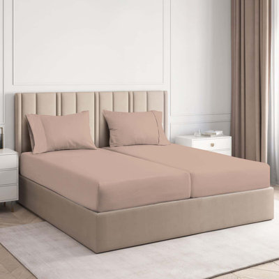 7-Piece Rayon from Bamboo Deep Pockets Split King Bed Sheet Set