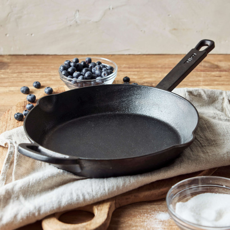 Bobby Flay 10" Black Cast Iron Skillet with Helper Handle