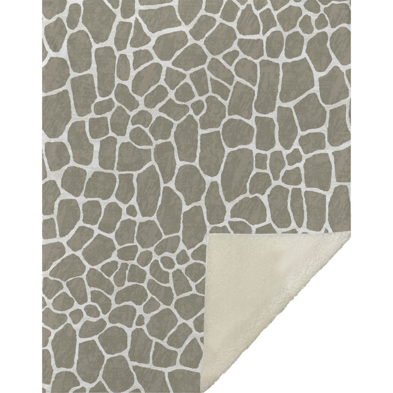 Couverture en sherpa neutre One Pixie Street 50 po x 70 po, neutre, Neutral