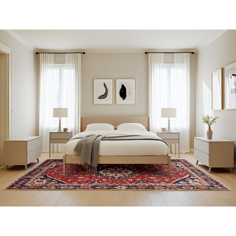Tapis brun lavable à la machine, Rectangle de 5 pi x 8 pi
