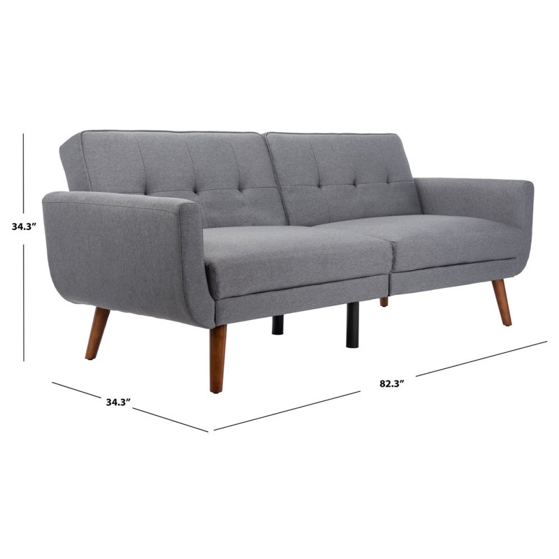 Upholstered 83'' Sofa, Gray 100% Polyester