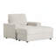 Fauteuil rembourré avec repose-pieds avec rangement et accoudoirs, porte-gobelets-773718614