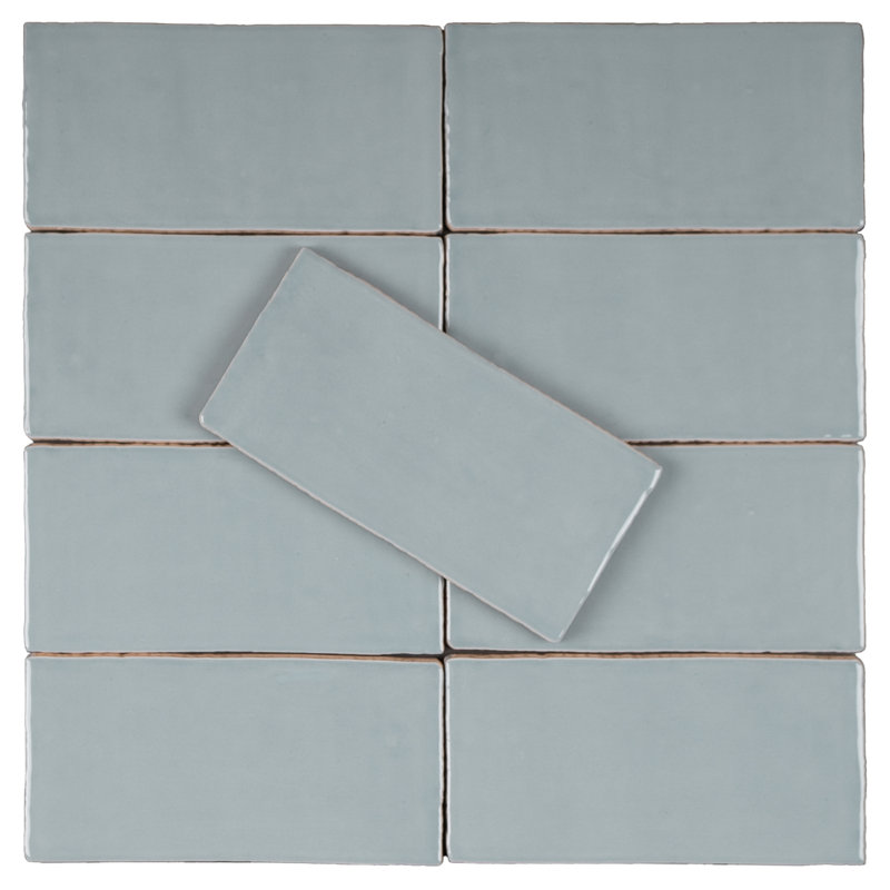 Carrelage mural en céramique New Country 3 "X 6", Bleu poudre