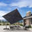 10' Square Lighted Cantilever Umbrella-67120587