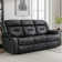 Etherine 80.3'' Wide Modern And Overstuffed Breathable Vegan Leather Manual Reclining Sofa with Pillow Top Arm