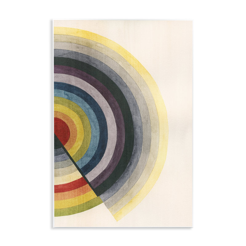  Art mural rond rond par Grace Popp, H 19 po x l 13 po