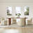 Upholstered Dining Chair with Washable Slipcover & Casters-1095646114