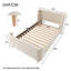 3FT Velvet Upholstered Bed-652684062
