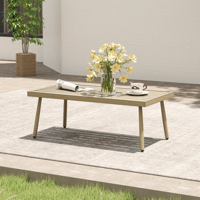Table basse d'extérieur L 41 po x l 22 po Mariène