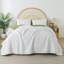 Ensemble 3 pièces de literie pour grand lit HoneiLife Golden Silver Flower Green & White-125561646