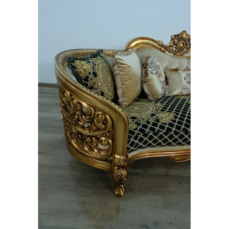 Sofa, Black/Gold