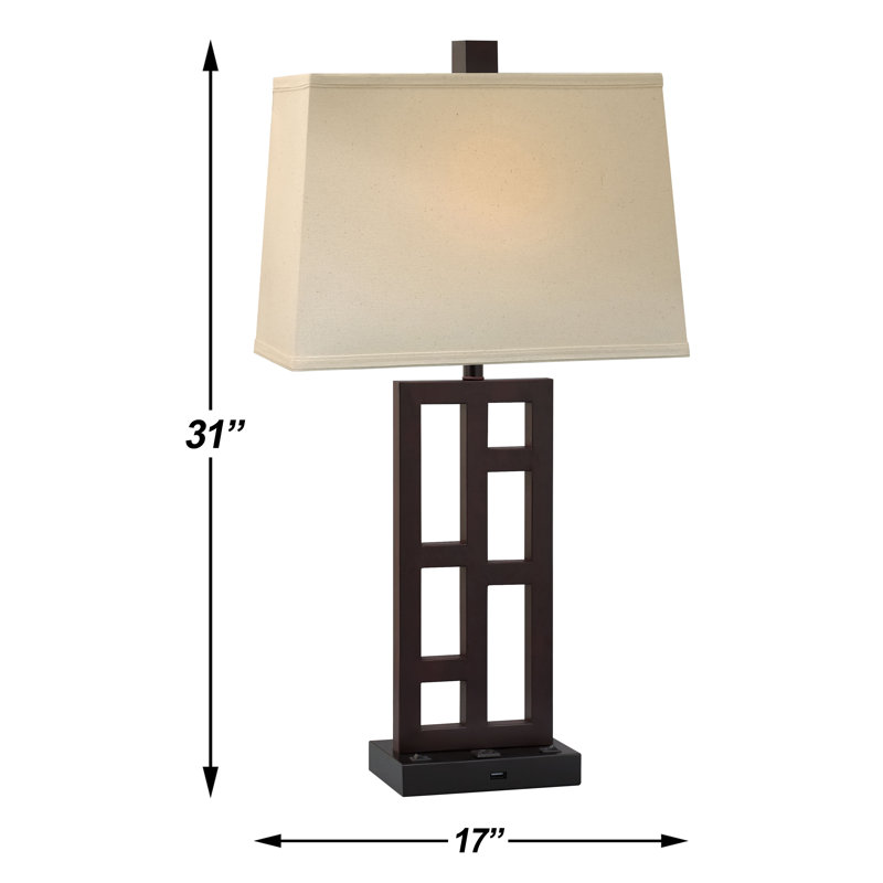 Downtown Collection Metal Table Lamp, Yes